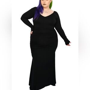 Foxblood morticia dress